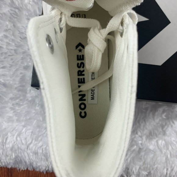 White Converse All Star Valentines Day Crafted with Love A01599c Womens - Picture 9 of 11